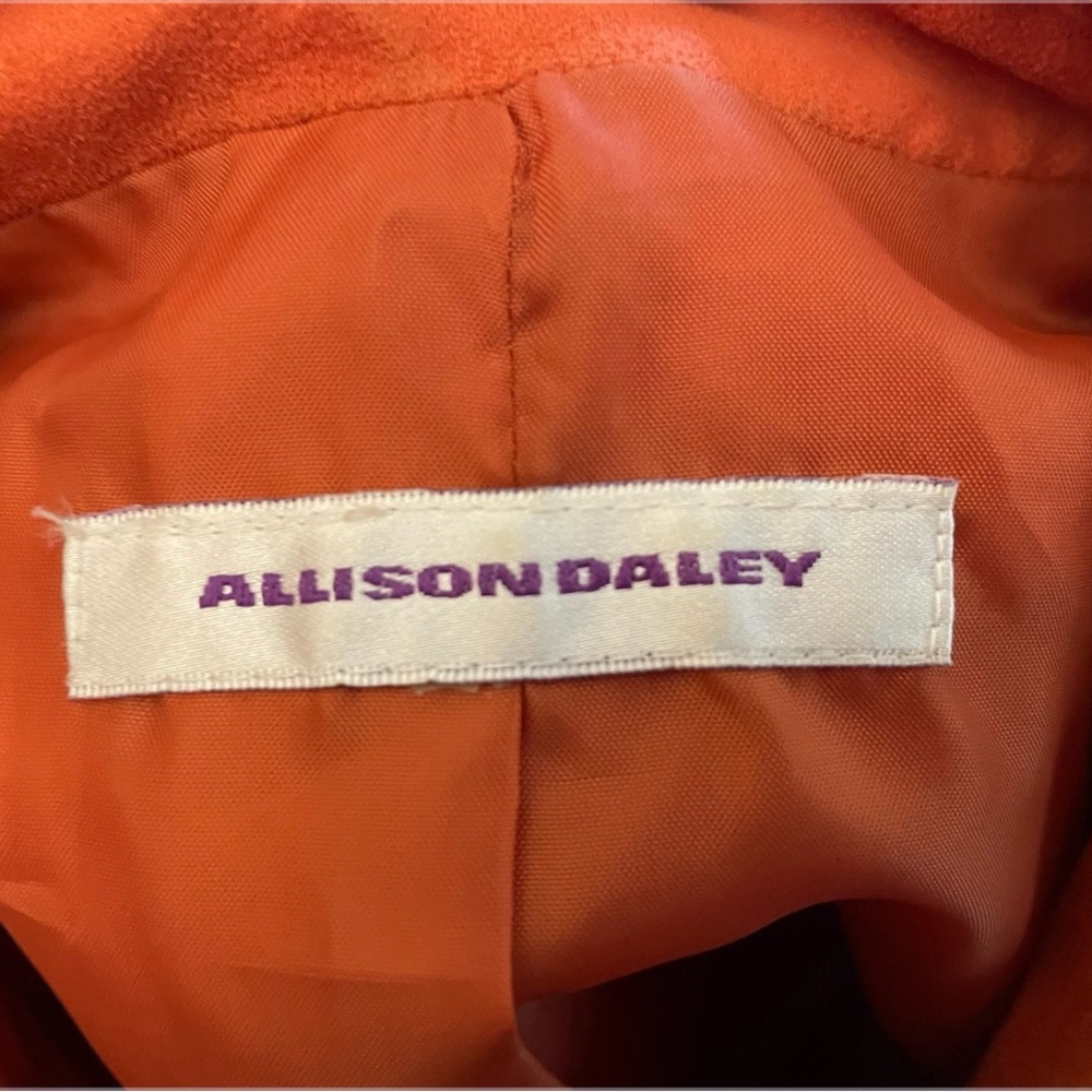 Allison Daley Women’s Color  Orange Jacket Size Large - Picture 5 of 5